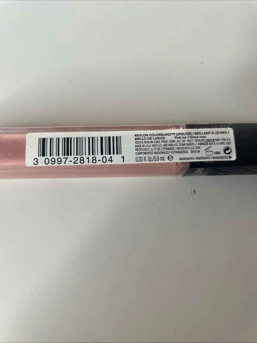 Revlon ColorBurst Lipgloss  -  PINK ICE  #004  -  New / Sealed Tube